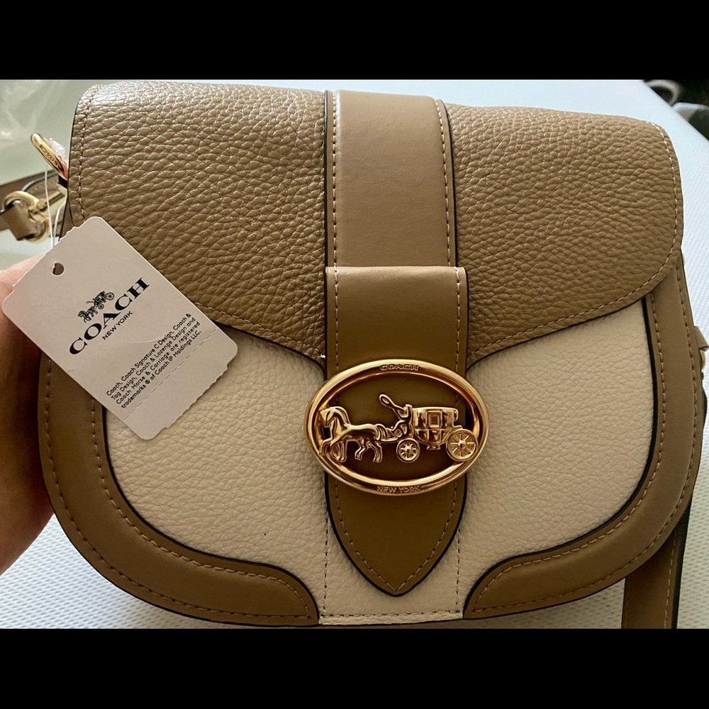 Coach Georgie Saddle Color Block